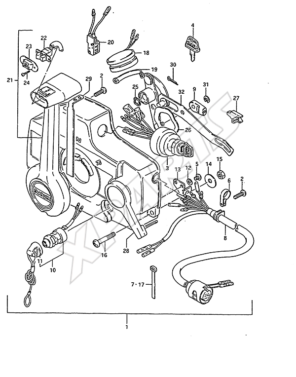  Remote Control(1984) til Suzuki motor